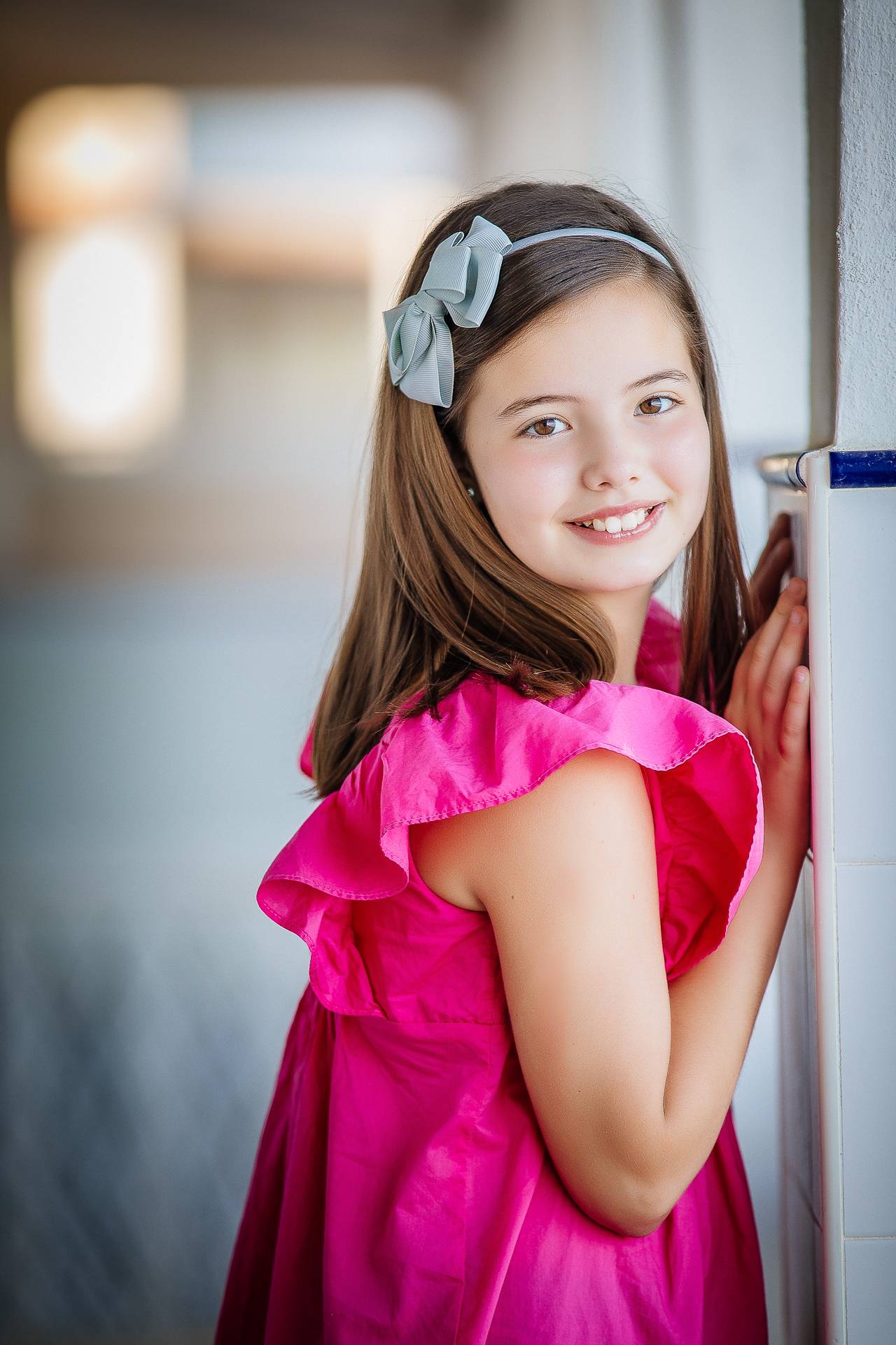 Fotógrafa Silvia en su sesión de comunión